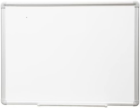 DEVELOP Large Magnetic Dry Erase Board, 60" X 36", Hanging Whiteboard for Home Office School Supplies, Silver Aluminium Frame with Detachable Marker Tray, 4 Markers, 1 Eraser and 4 Magnets