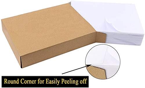Shipping Label with Rounded Corner, 8.5 x 5.5 Inches Half Sheet Self Adhesive Shipping Address Labels for Laser and Inkjet Printer, 1000 Sheets 2000