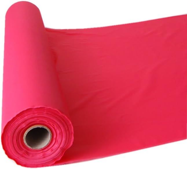 Craft And Party, Coral Plastic Table Cover Roll - 40in X 100 feet Heavy Duty Plastic Banquet Table Cover Roll. (Coral)