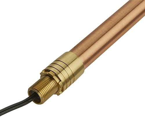 VOLT Max Spread 12V Solid Copper Path Light (25" Tall, 9" Shade) with 3W 2700K Warm White G4 LED Bulb for Low Voltage Landscape Lighting on Outdoor Pathway, Walkway, Garden, Driveway or Patio