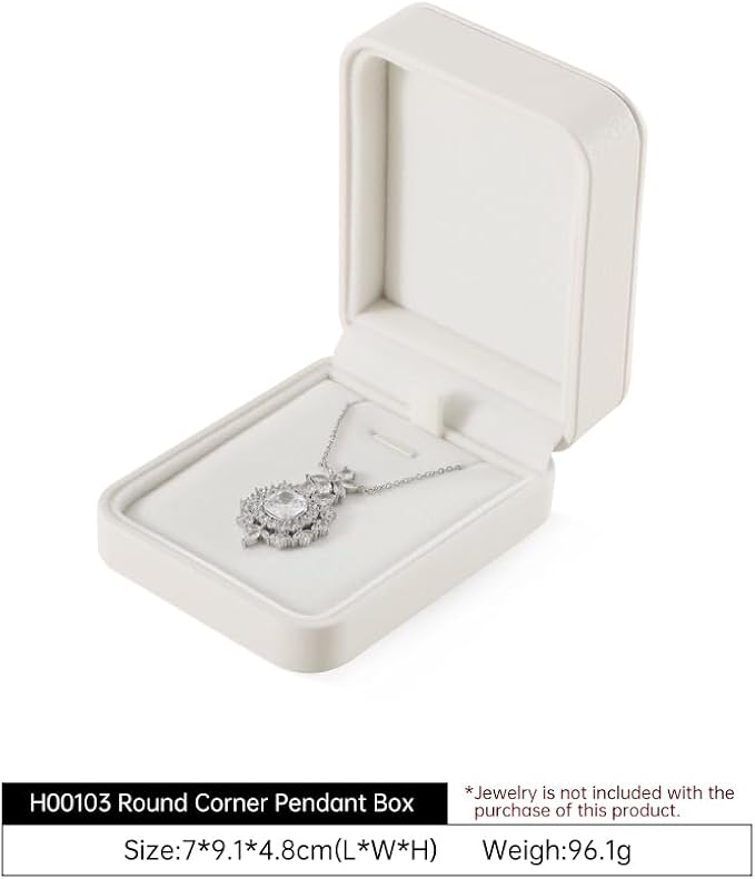 Necklace Box, Leather Jewelry Boxes,Beige Jewelry Gift Boxes,Luxury Jewelry Gift Box,Premium Jewelry Display Box For Jewellery Store