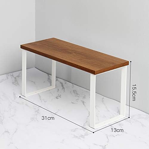 Wooden Countertop Storage Rack, Multifunction Pantry Organizer, Kitchen Spice Rack, Bathroom Shelf, Tabletop Book Shelf (S)
