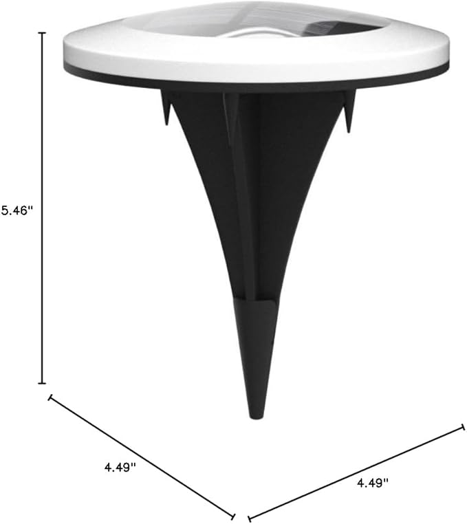 4 Pack 20 Lumens Colorful Solar Ground Lights,Pool Lights Solar Powered with Colorful & White LEDs for Pool Area, Ground, Pathway, Yard, Patio, Lawn and Garden