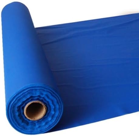 Craft And Party, Royal Blue Plastic Table Cover Roll - 40in X 100 feet Heavy Duty Plastic Banquet Table Cover Roll. (Royal Blue)