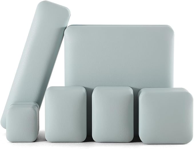 Necklace Gift Box Leather Necklace Jewelry Box,Teal Necklace Case,Luxury Necklace Display Box For Jewellery Store, Light Blue