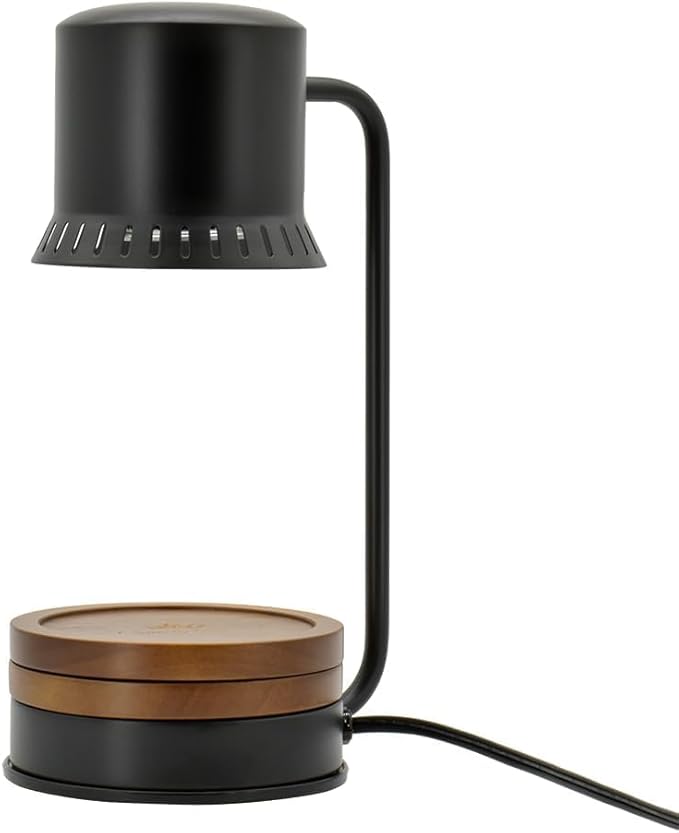 Candle Warmer Lamp with Timer 50W Dimmable Warming Light for Jar Candles Adjustable with Coasters Modern Metal Black Wax Melt Lamp Housewarming Gift Ideas Zen SPA Yoga Gift for Women Mother Birthday