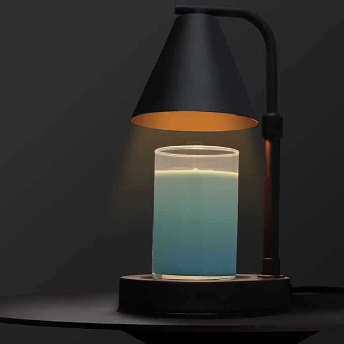 Candle Warmer Lamp, Electric Candle Lamp Warmer Birthday for Mom Women Home Bedroom Decor Dimmable Wax Melt Warmer for Scented Wax with 2 Bulbs, Jar Candles(Height-Adjustable)