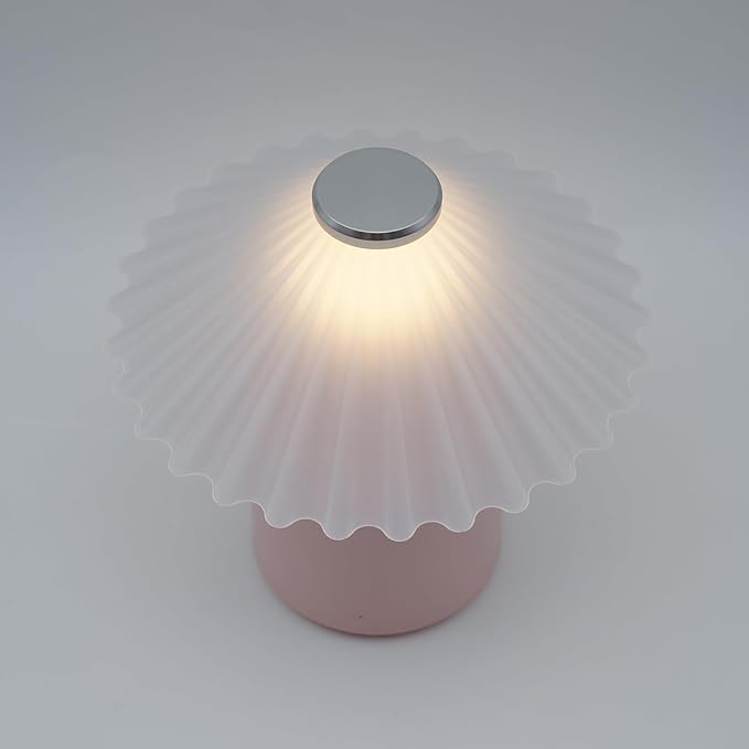 LED Night Light – Touch Dimmable Portable Table Lamp, Soft Warm Light, for Bedroom, Kids Room, Desk – Minimalist Nordic Style Gift – Pink