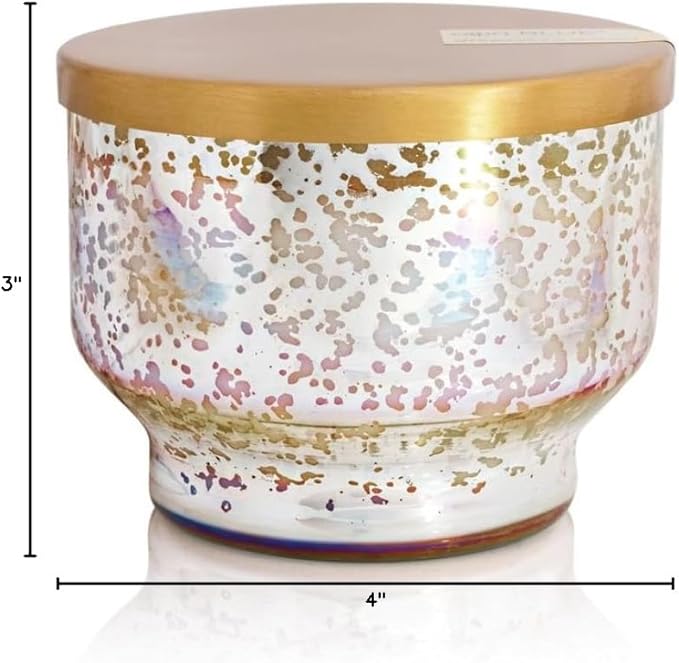 Capri Blue Pineapple Flower Scented Candles for Home - Mercury Iridescent Inverted Jar Candles - Housewarming Gifts for Women & Men - Long Burning Soy Wax Blend - Capri Blue Pineapple Flower (10 oz)