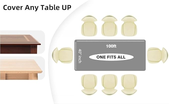 Craft And Party, Silver Plastic Table Cover Roll - 40in X 100 feet Heavy Duty Plastic Banquet Table Cover Roll. (Silver)