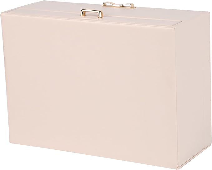 HofferRuffer Jewelry Box with Drawer for Women Girls, Faux Leather Storage Jewelry Organizer Jewelry Case with Two Layers Display for Earrings Rings Necklaces (White)