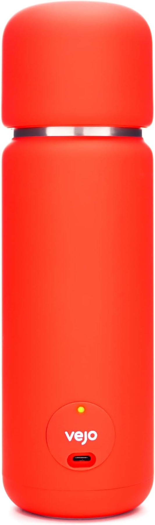 Vejo Personal Blender Powder-Powered Blending System | No Shaking | No Clumps | No Prep | Easy One-Button Design | USB Rechargeable Blender | Red