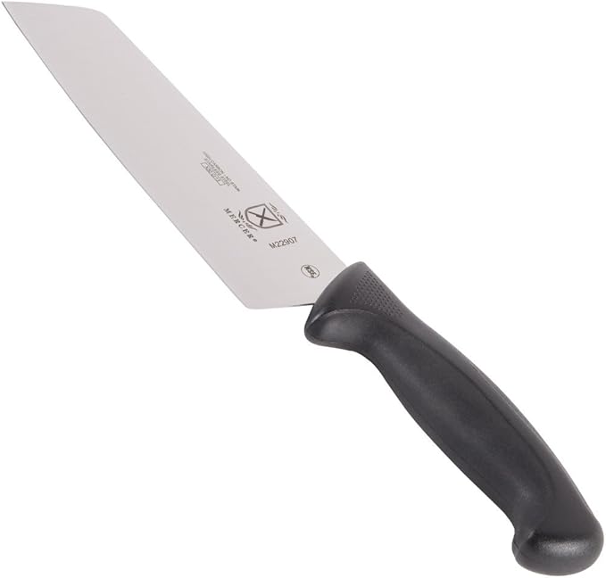 Mercer Culinary Millennia 7-inch Usuba Knife, High Carbon Steel (M22907)