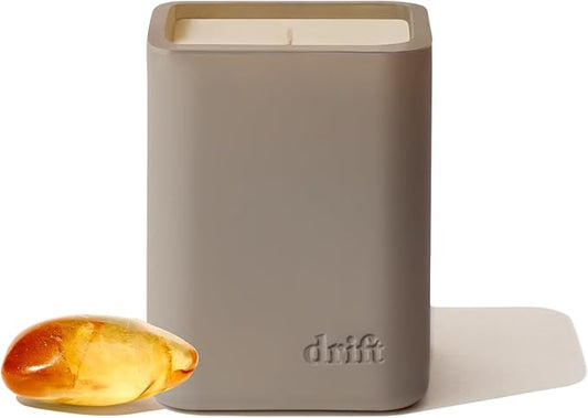 Drift Amber Scented Candle - Home Decor - Fragrance Oil Candle - 60 Day Burn Time - 10.5 oz