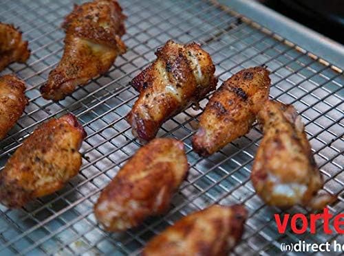 VORTEX (IN) DIRECT HEAT for Charcoal Grills, Medium Size - For Weber Kettle 22 26.75 WSM Smokey Mountain XL Kamado XL Big Green Egg