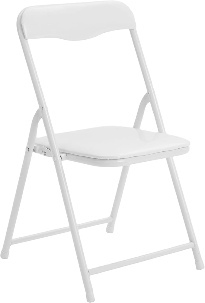 Flash Furniture Mindy Kids 3-Piece Folding Table and Chairs Set for Daycare and Classrooms, Children's Activity Table and Chairs Set, White