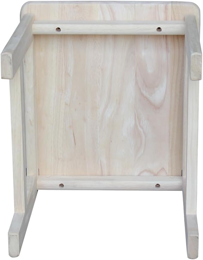 IC International Concepts Juvenile Chair, 13.75" W x 15" D x 27.5" H, Unfinished