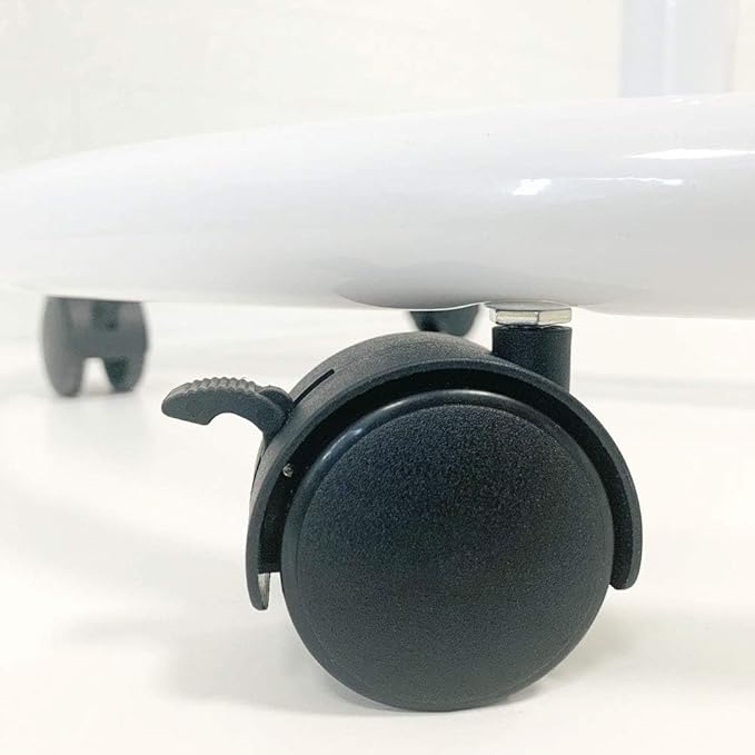 Mobile Dry Erase Board 36x24 Inches – Adjustable Rolling Whiteboard on Wheels, Stand Easel with Markers & Eraser, Includes 25-Sheet Paper Pad for Office, Classroom, Home