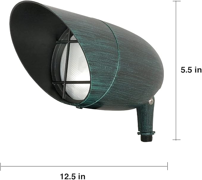 Nuvo Lighting SF76/658 Transitional One Light Landscape in Verde finish, 12.50 inches