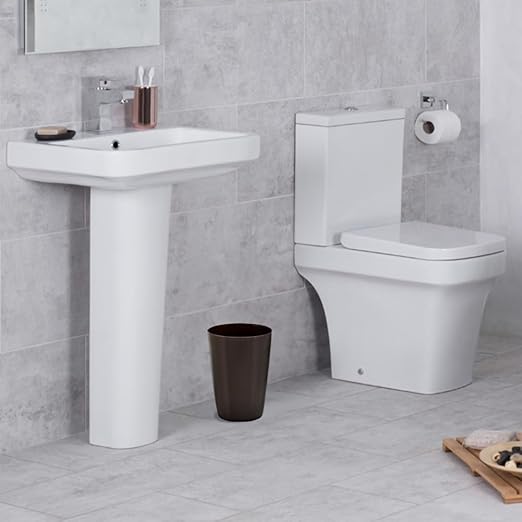 HOLDN’ STORAGE Small Trash Can - 1.58 Gallon Open Top Waste Bin, Compact Waste Can Perfect for Bathroom, Kitchen, Office, Dorm - Durable Garbage Can - Metallic Brown