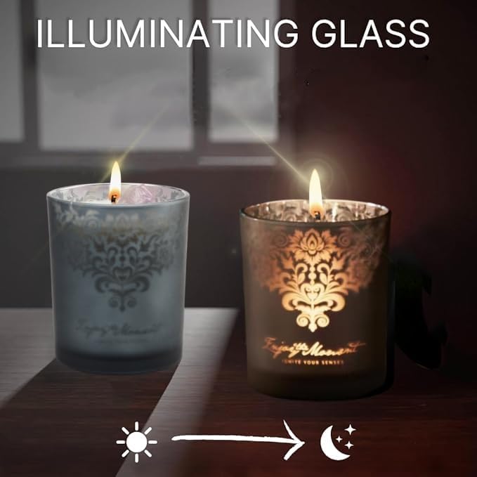 Scented Candle Gift Set – 3 Pack Luxury Crystal Candles with Lid & Wick Trimmer, Soy & Beeswax with CPL Oils | Relaxation, Meditation, Self-Care Gift for Women, Home Décor