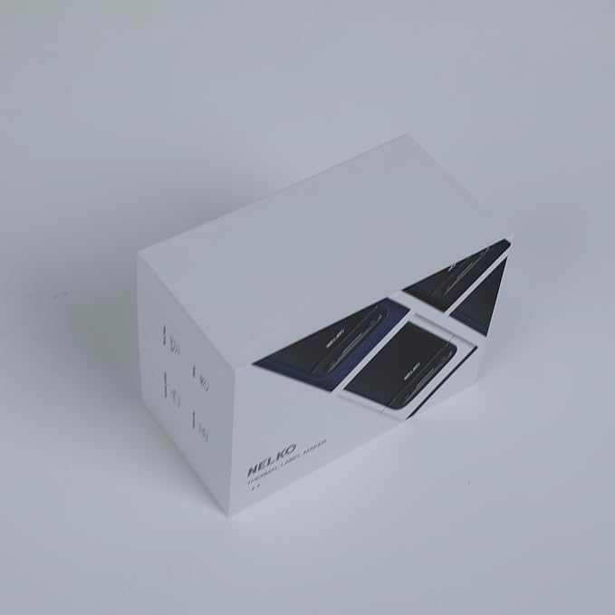 Nelko Label Maker Machine with Tape, PM220 Bluetooth Label Printer, Portable Thermal Printer for Small Business, Address, Logo, Clothing, Mailing, Sticker Printer for Phones & PC, 1 Count, Black