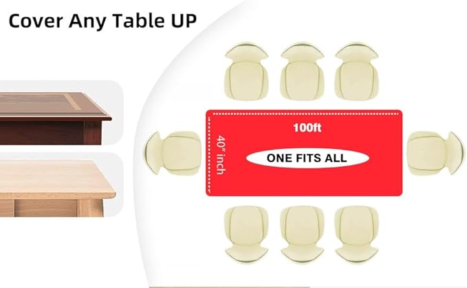 Craft And Party, Red Plastic Table Cover Roll - 40in X 100 feet Heavy Duty Plastic Banquet Table Cover Roll. (Red)