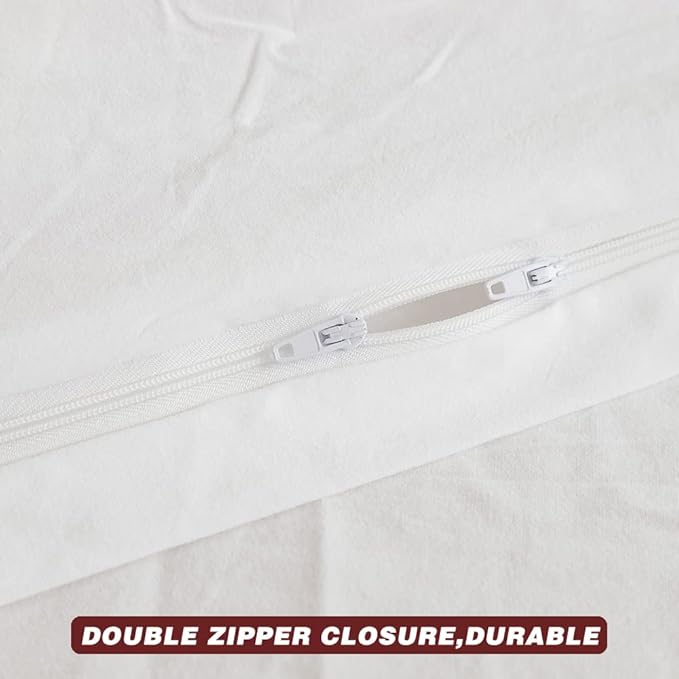 FACE TWO FACE Bedding Duvet Cover Set 3 Pieces 100% Washed Cotton Duvet Cover Linen Like Textured Breathable Durable Soft Comfy (California King, White)