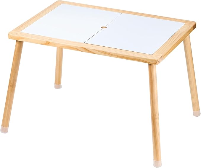 VEVOR Sensory Table for Toddlers, Kids Activity Table with Double-Sided Tabletop & Non-Slip Feet, Indoor/Outdoor Play Activity Table, Wooden Sensory Table for Drawing Studying, Ideal Gift for Boy Girl