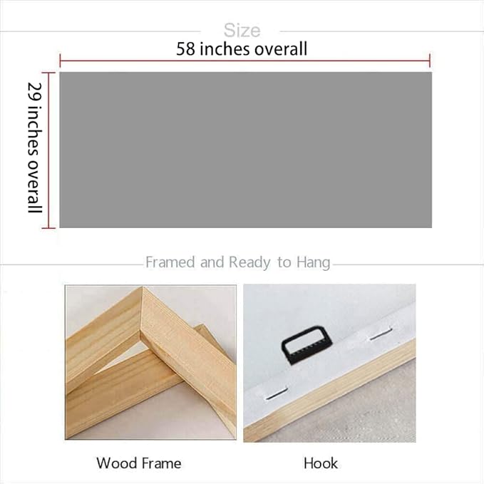 Arjun Abstract Wall Art 3D Textured Skyline Canvas Painting Gold Grey Colorful Modern Cityscape Metropolitan Picture Artwork Framed Extra Large for Living Room Bedroom Home Office Wall Decor, 58"x29"