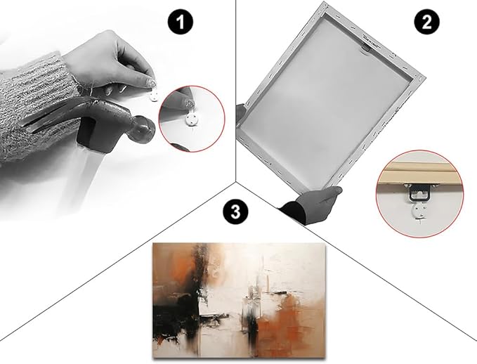 Black and White Canvas Wall Art Decor for Living Room Abstract Wall Art Pictures for Bedroom Brown Artwork Painting Large Modern Canvas Print for Home Office Decorations, Ready to Hang