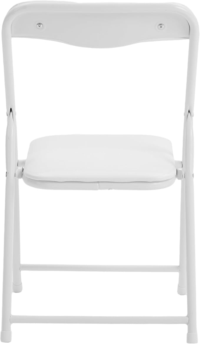 Flash Furniture Mindy Kids 3-Piece Folding Table and Chairs Set for Daycare and Classrooms, Children's Activity Table and Chairs Set, White