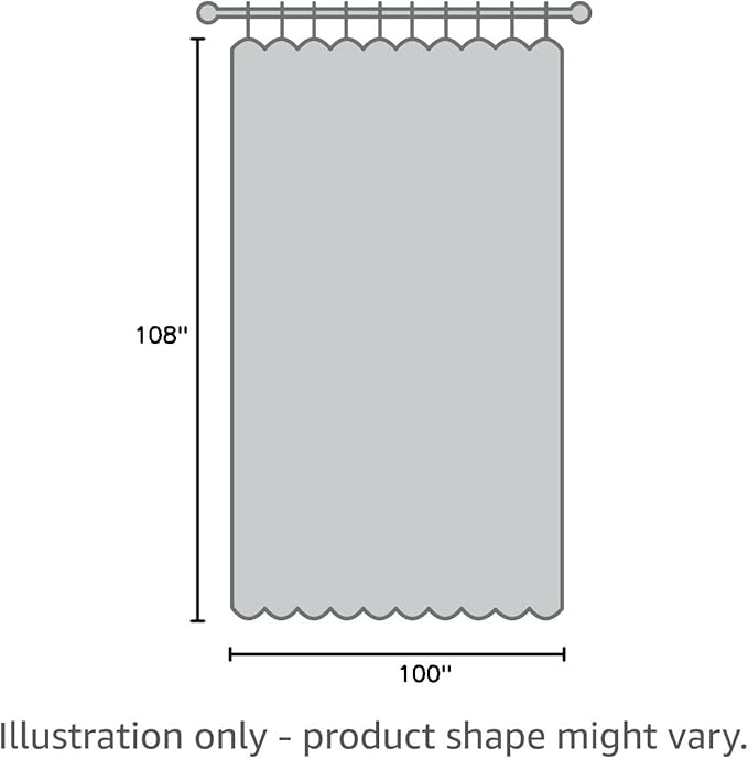 H.VERSAILTEX Linen Blackout Curtains Durable Thick Textured Linen Look 100% Blackout Patio Door Curtain Anti Rust Grommet Extra Wide Sliding Door Curtain Panel, W100 x L108 inch - Grey