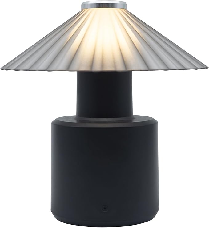 LED Night Light – Touch Dimmable Portable Table Lamp, Soft Warm Light, for Bedroom, Kids Room, Desk – Minimalist Nordic Style Gift – Black