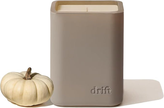 Drift White Pumpkin Scented Premium Candle - 60 Day Burn Time - 10.5 oz