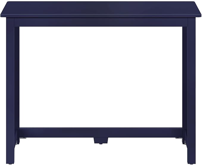 Max & Lily Solid Wood Desk, 40 Inches, Blue