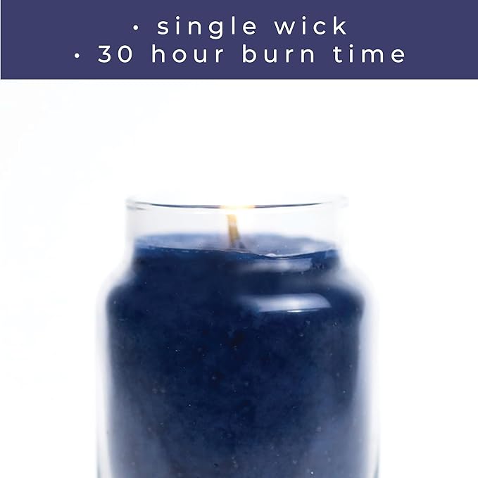 A Cheerful Giver - Blueberry Muffins Baby Scented Glass Jar Candle (6oz) with Lid & True to Life Fragrance Made in USA