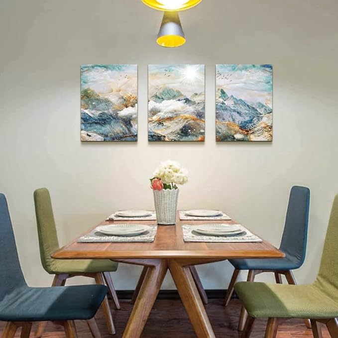 DZRWUBHS Abstract Canvas Wall Art - Large Size Decor for Living Room, Bedroom & Office - 20x28, 3 Piece Set