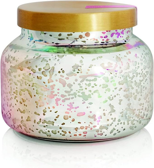 Capri Blue Mercury Iridescent Scented Candles for Home - Long Lasting Decorative Jar Luxury Candles - Gifts for Women & Men - Soy Wax Blend - Coconut Santal (19 oz)