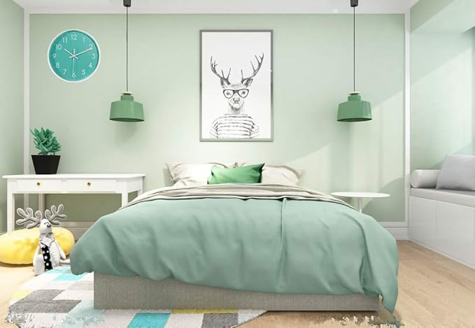 Indoor Silent Non-Ticking Quartz Modern Simple Wall Clock Digital Quiet Sweep Movement Office/Kitchen/School/Living Room Decor 10 Inch