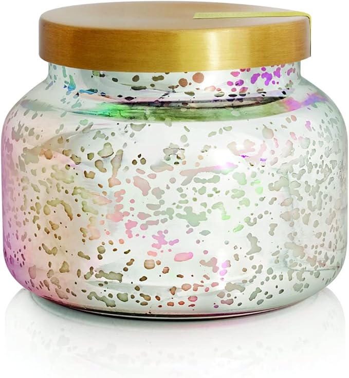 Capri Blue Mercury Iridescent Scented Candles for Home - Long Lasting Decorative Jar Luxury Candles - Gifts for Women & Men - Soy Wax Blend - Pineapple Flower (19 oz)