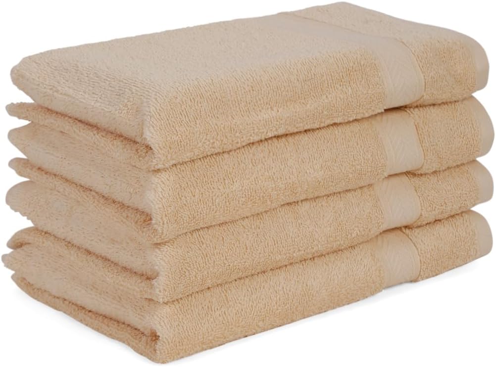 Casa Lino 4 Pack Hand Towels for Bathroom, 18"x28", 100% Cotton, Ultra Soft & Highly Absorbent, Premium Luxury Towels for Gym, Shower, Hotel, New Apartment Essentials, Linen