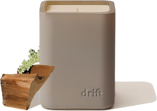 Drift Teak Scented Candle - Home Decor - Fragrance Oil Candle - 60 Day Burn Time - 10.5 oz