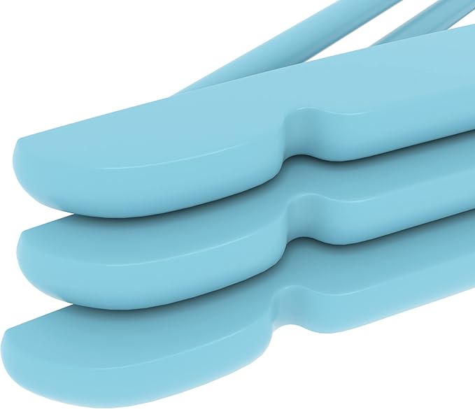 Utopia Home Premium Wooden Hangers 20 Pack - Durable & Slim Coat Hanger - Suit Hangers with 360-Degree Rotatable Hook - Wood Hangers with Shoulder Grooves (Light Blue Color)