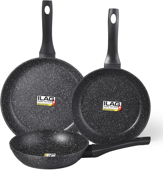 Non Stick Frying Pans,Healthy Stone Cookware,Deep Frying Pan Skillet,Omelette Pan,Egg Pans Nonstick,PFOA-free Non Toxic Frying Pan (8 Inch)