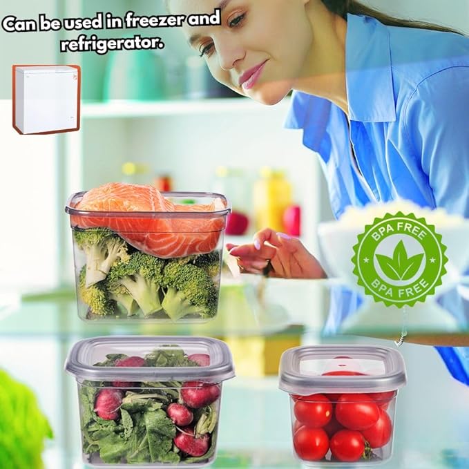 "12-Piece 40 OZ BPA-Free Airtight Food - Food Storage Containers With Lids, Flour, Pantry Storage Includes 20 Reusable Washable Labels, Kitchen Organizer