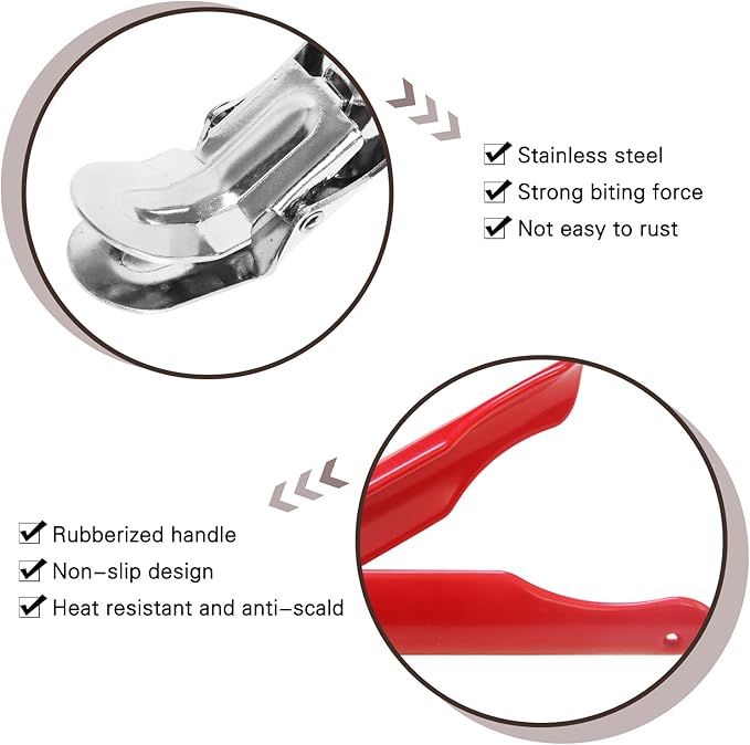 Vankey Grill Grate Lifter - Gripper Tool for Big Green Egg & Kamado Joe Primo Grills