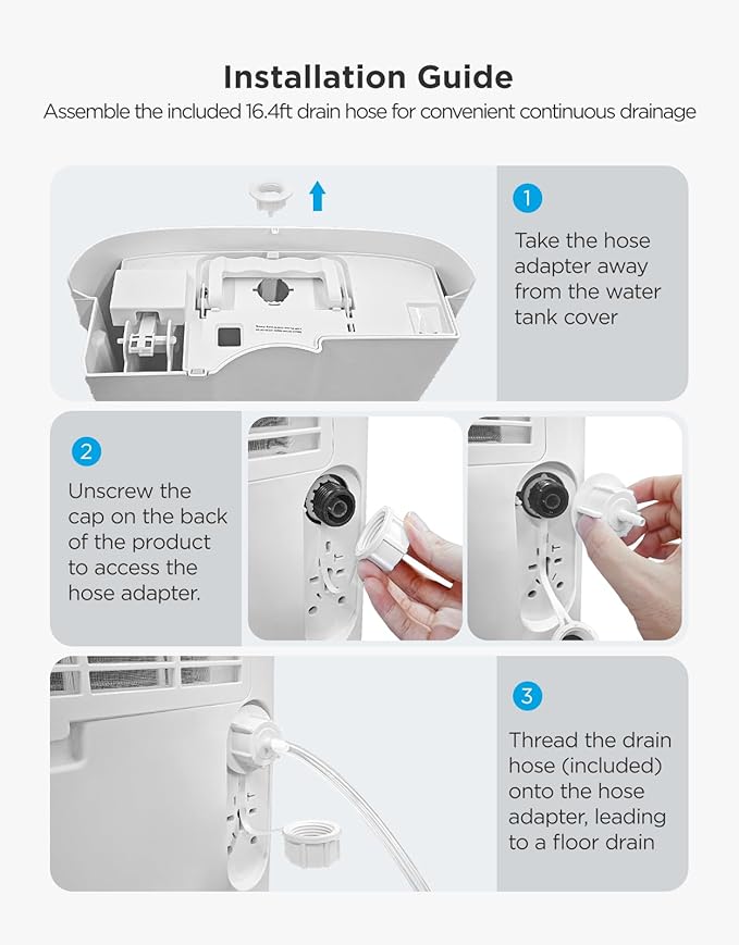 GoveeLife Dehumidifier for Home 4,500 Sq. Ft. 50 to 137 Pint with Pump, Drain Hose, Smart Dehumidifier for Basement with Humidity Control, Auto Shut Off/Defrost, 5 Modes, Bedroom, Bathroom, Garage