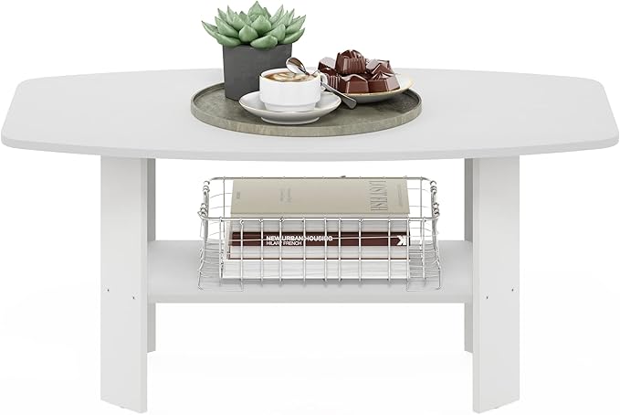 Furinno Simple Design, Coffee Table, White
