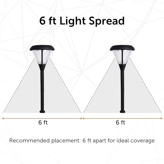 Gama Sonic Premier Outdoor Pathway Garden Landscape Light with 2 Color LEDs, Warm White and Bright White, Black, Heavy Duty Cast Aluminum, 50 Lumens, 8-Pack (239iP890080)